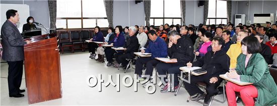 안병호 함평군수가 농업대학 개강식에 참석 "농업대학을 교육의 장  뿐만 아니라 정보교환의 장으로 활용해 좋은 정보를 주고받아, 친환경농업을 선도해 줄 것”을 당부했다.
