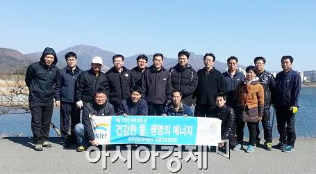 K-water 장흥수도관리단 탐진강 정화활동 펼쳐