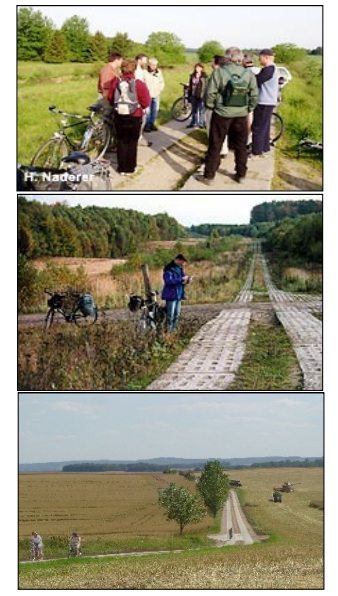 그뤼네스반트를 따라 개설된 자전거길을 이용하는 독일 시민들