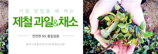 NS몰, 제철과일·채소 최대 59% 할인 