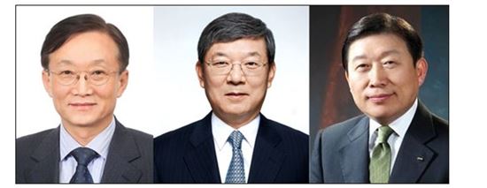 ▲ 조선 3사 대표이사. 왼쪽부터 박대영 삼성중공업 대표이사, 이재성 현대중공업 대표이사, 고재호 대우조선해양 사장 
