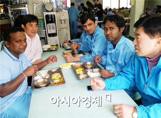 송병태 전 광산구청장, 평동산단 외국인 노동자 격려