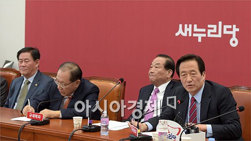 [포토]발언하는 정몽준 예비후보