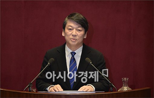 [포토]안철수, 교섭단체 대표 연설