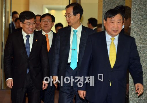 [포토]2014년도 경제단체협의회 참석한 윤상직 장관 