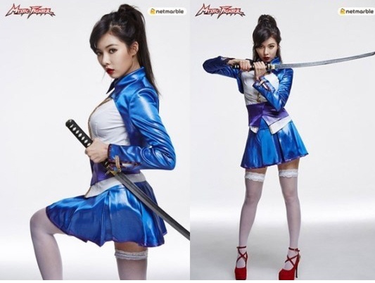 ▲미스틱파이터의 현아.(출처: 넷마블 홈페이지)
