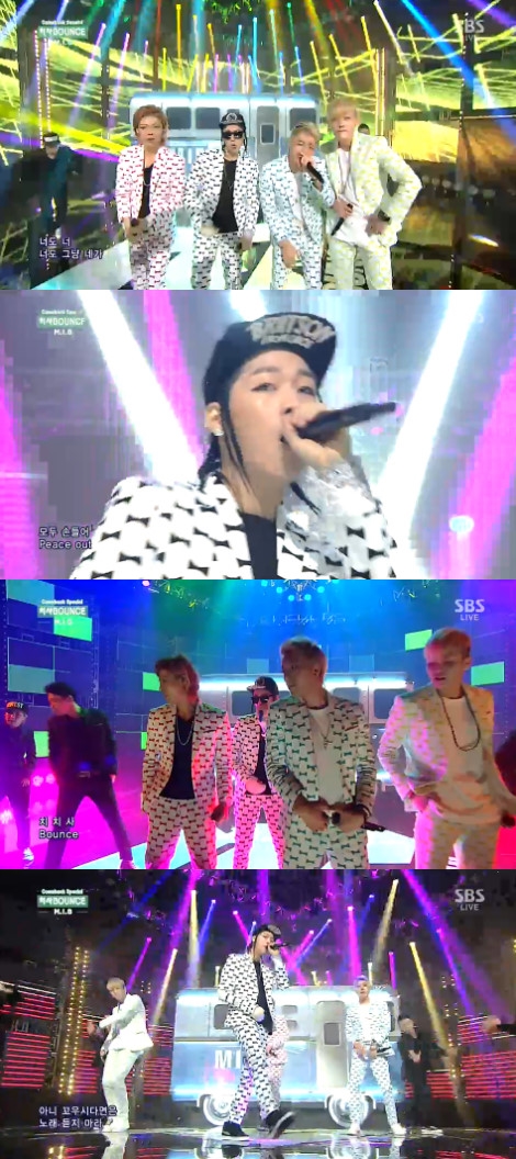 '인기가요' M.I.B, 개성 꽉찬 무대 '치사 바운스!'