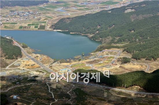 내장산 리조트 관광지 조성사업, 기반시설공사 ‘한창’