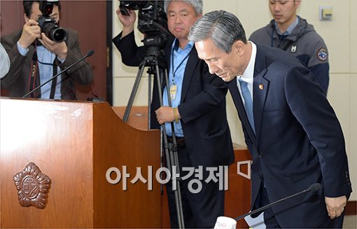 [포토]국방위 출석한 김관진 장관