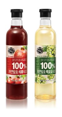 CJ제일제당 '백설 100% 자연발효 석류·백포도 식초'