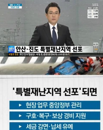 ▲진도 안산 특별재난지역 선포.(사진: SBS 뉴스 보도 캡처)