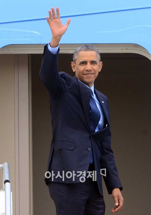 [포토]오바마 미 대통령, '굿바이 대한민국'