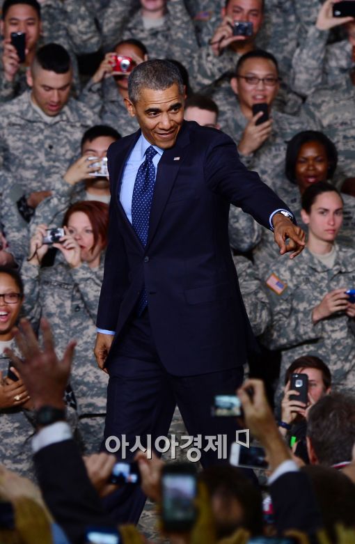 [포토]용산 미군기지 찾은 버락 오바마 미 대통령