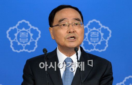 ▲청와대, 정홍원 총리 사표 사고 수습 후 처리