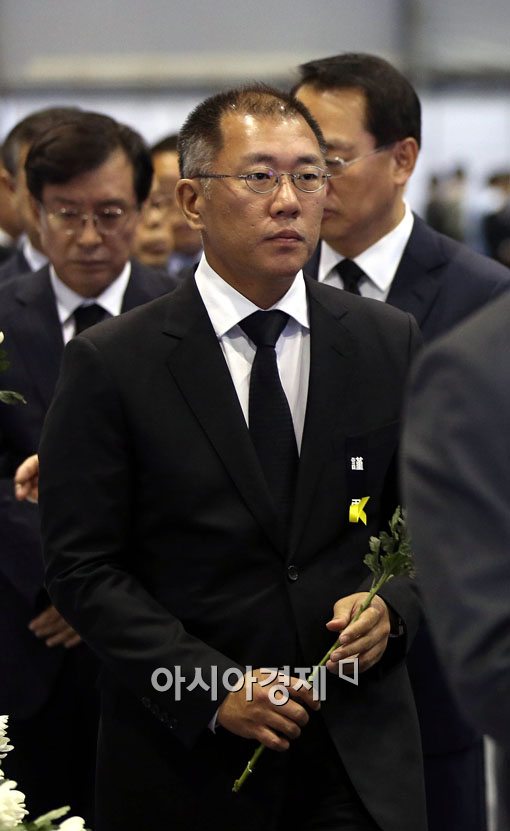 [포토]세월호 분향소 찾은 정의선 현대자동차 부회장 