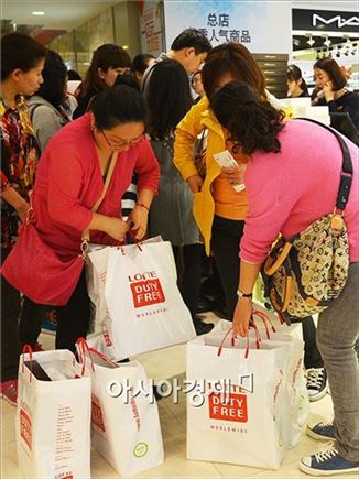 [포토]쇼핑 즐기는 중국인 관광객