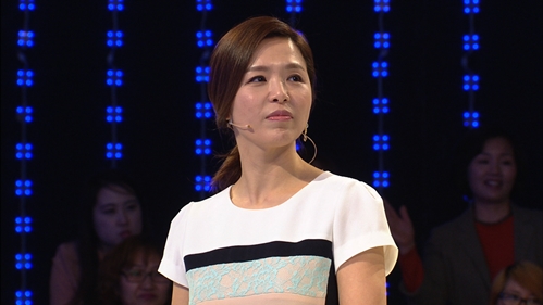 ▲KBS 2TV '1대 100'에 출연한 '다산의 여왕' 김지선.(사진:KBS 2TV '1대 100' 방송 캡처)