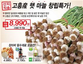 롯데슈퍼, 고흥산 '햇마늘' 8990원에 판매 