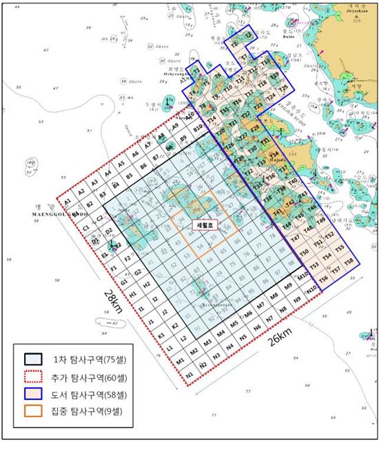 [세월호 침몰]선박 인근 300㎢ 해저영상탐사 실종자 미발견 