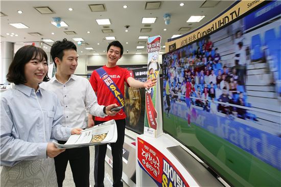 월드컵 앞두고 '고화질 대형TV' 판매 '쑥↑'
