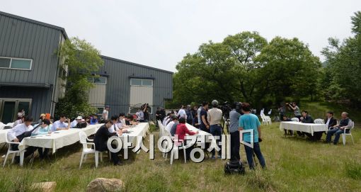 [포토]일부만 공개된 금수원