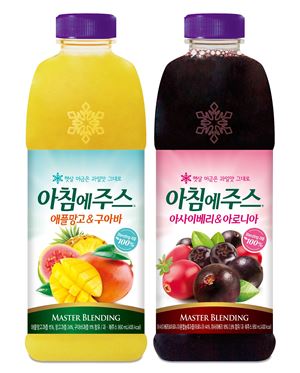 서울우유, 애플망고&구아바 등 아침에주스 2종 출시