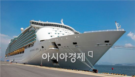 중국 대형크루즈선 5월 들어 2항차 광양항 입항