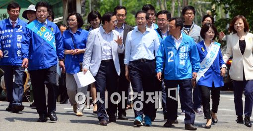 [포토]박원순 후보 대치동 찾아