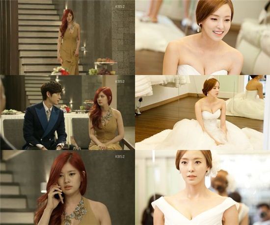 ▲ 정소민과 이다희가 드레스를 입고 볼륨 매력을 뽐냈다. (사진: KBS2 '빅맨' 방송 캡처, KBS 제공)