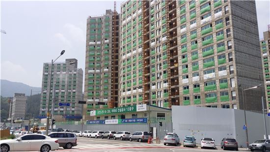 한국토지주택공사(LH)의 대전 노은3지구 B3블록 공사 현장