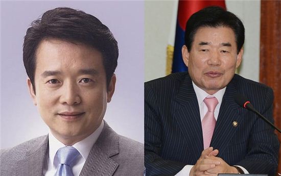경기도지사에 출마한 남경필 새누리당 후보(왼쪽)와 김진표 새정치민주연합 후보