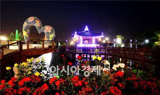 곡성군 섬진강 기차마을 장미공원