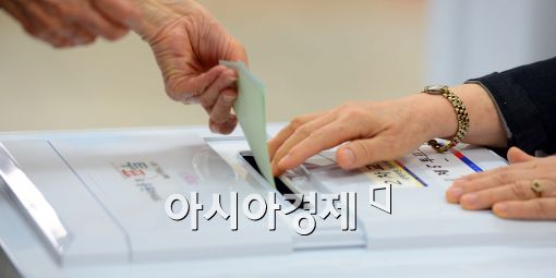 [포토]투표하는 손