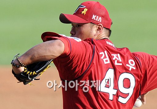 [포토]KIA 선발 김진우의 카리스마 눈빛