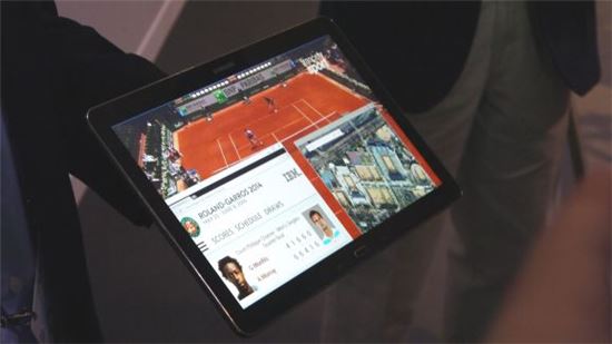 ▲삼성전자의 12인치 UHD 태블릿 추정 시제품의 모습.(출처 : techradar.com)