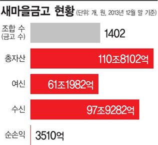'110조 새마을금고' 감독권, 안행부→금융위?