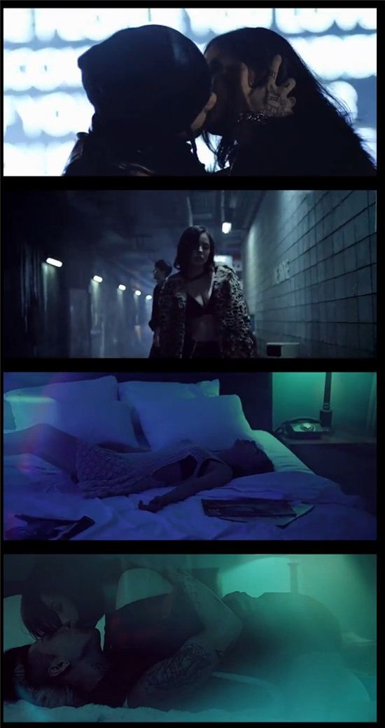 ▲태양 '새벽한시' 뮤직비디오 장면 (사진: 태양 새벽한시 뮤직비디오 캡처)