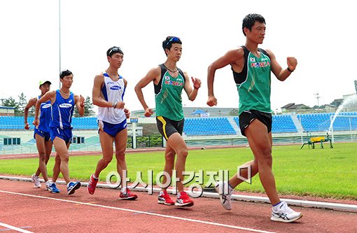 [포토]경보대표팀, '아시안게임을 향해 오늘도 달린다'