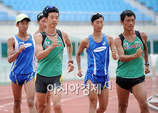 [포토]김현섭-박칠성, '한국 경보의 쌍두마차'