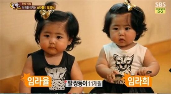 ▲슈 쌍둥이 자매(사진:SBS '한밤의 TV연예' 방송캡처)