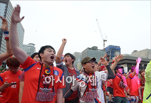 [포토]"이겨라, 대한민국!"