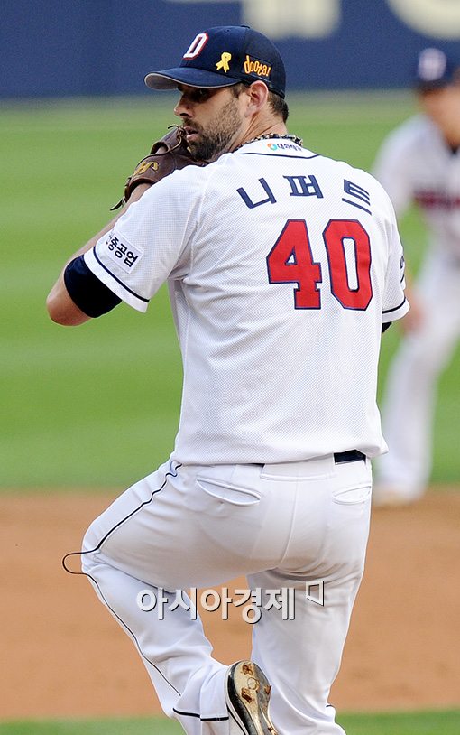 [포토]니퍼트,'내가 바로 두산의 진짜 에이스'