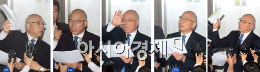 [포토]30분간의 열변 '문창극, 나는 친일파가 아니다' 