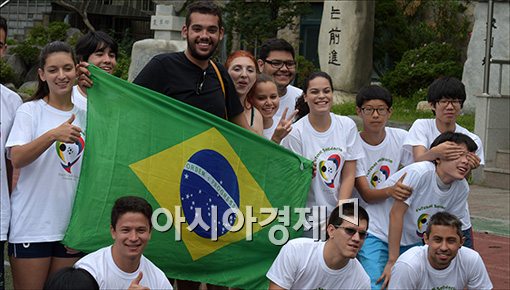 [포토]'브라질 월드컵 파이팅!'