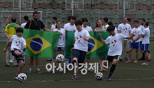 [포토]'브라질 월드컵 기념, 한-브 친선 축구대회'