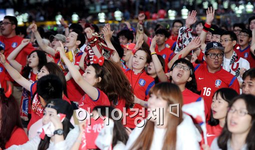[포토]붉은 악마,'다시 한 번 대~한민국'