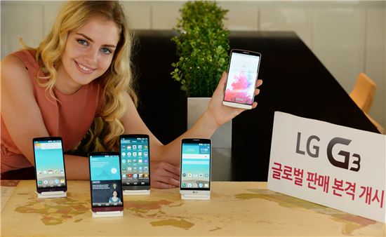 'LG G3' 글로벌 판매 시작…"170개 통신사서 판매"