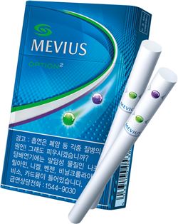 JTI코리아가 캡슐형 담배 '메비우스 옵션(MEVIUS OPTION²)'을 선보인다.
