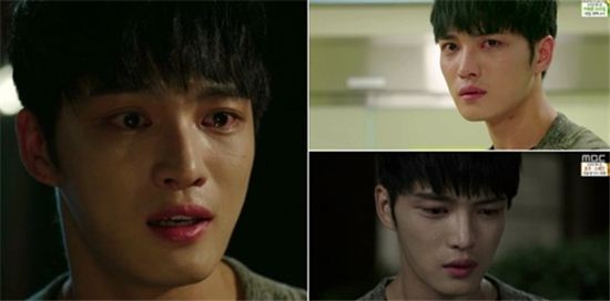 ▲김재중 오열(사진:MBC '트라이앵글' 방송캡처)