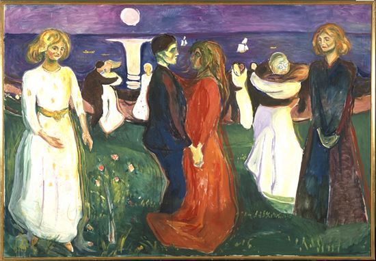 생의 춤, 캔버스에 유채, 143 x 208 cm, 1925년 ⓒ The Munch Museum / The Munch-Ellingsen Group / BONO, Oslo 2014.
